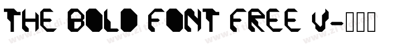THE BOLD FONT FREE V字体转换